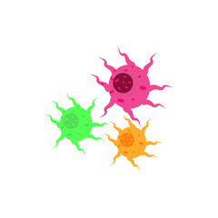 Virus vector illustration icon template design