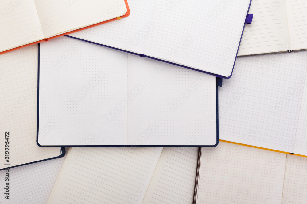 Sticker notepad or notebook paper as background