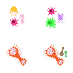 Virus vector illustration icon template design