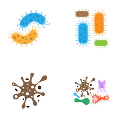 Virus vector illustration icon template design