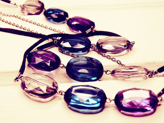 jewelry beads with bright crystals luxury fashion