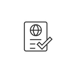 To do list icon in flat style. Document checklist vector illustration on white isolated background. Notepad check mark business concept.