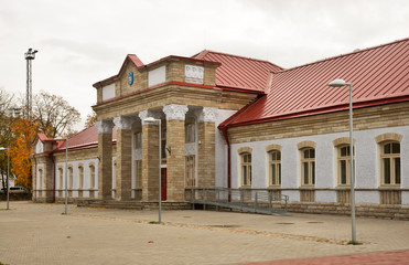 Railway station in Narva. Estonia