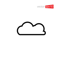 Fototapeta premium Cloud Icon Design Vector Illustration
