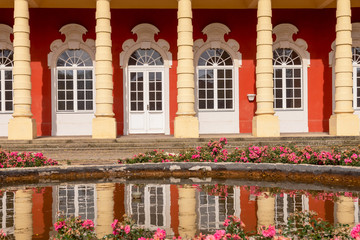 Der Schlossgartensalon im Schlosspark von Merseburg, Sachsen-Anhalt