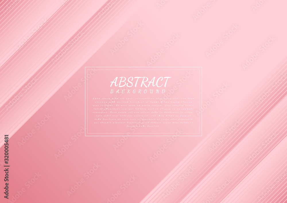 Poster abstract pink background diagonal lines. modern style for text.