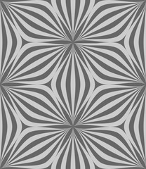 Obraz premium Vector geometric seamless pattern. Modern geometric background with abstract flowers.