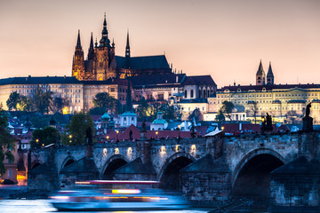 Fototapeta premium View of the city of Prague