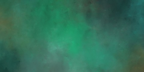 Fototapeta na wymiar abstract artistic vintage horizontal background design with sea green, dark slate gray and medium sea green color