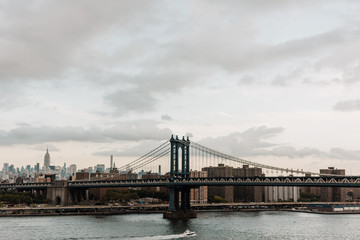The Manhattan Bridge over the East River in New York City I