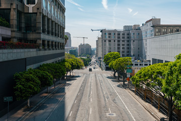 Fototapeta na wymiar A scenic view of Down Town Los Angeles in California I