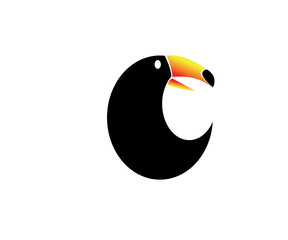 toucan bird vector logo design