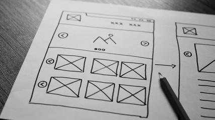 Website Design Wireframe Examples Of Web And Mobile Wireframe Sketches Printable