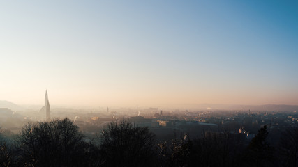 Obraz premium A panoramic view of Landshut in Bavaria I