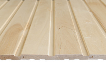 The surface of the linden clapboard connected to each other