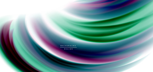 Silk smooth lines on white, liquid fluid color waves. Vector Illustrations For Wallpaper, Banner, Background, Card, Book, Illustration, landing page, cover, placard, poster, banner, flyer, design