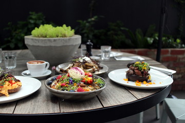 Colorful meals in Melbourne, Australia