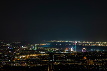 Fototapeta na wymiar Wien Prater, Flughafen -Nachtaufnahme
