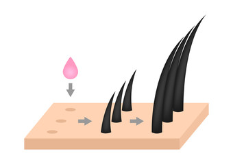 hair growth serum vector