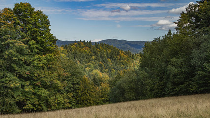 Pieniny - jesienny krajobraz