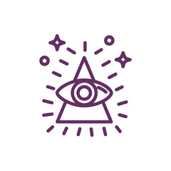 eye in triangle magic sorcery symbol