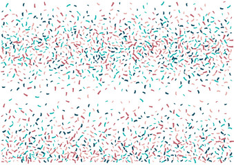 Festive color ribbon confetti background. Abstract frame confetti texture for holiday, postcard, poster, website, carnivals, birthday and children's parties. Cover confetti mock-up. Wedding card