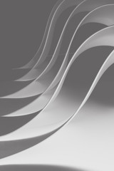 Background with wavy elements, abstract