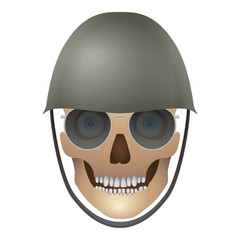 Skull with accessories