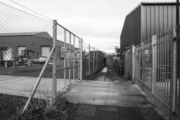 Ubiquitous Light Industral Estate, in monochrome