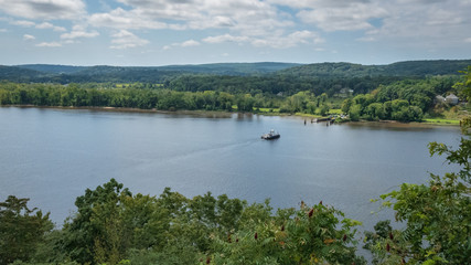 Ferry crossing the Connecticut River