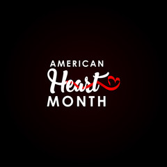 American Heart Month For Celebrate Moment Background