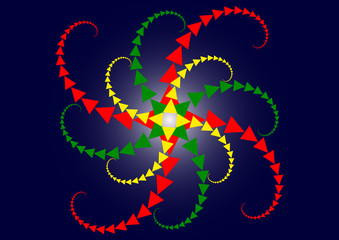 Courbes géométriques à base de triangles