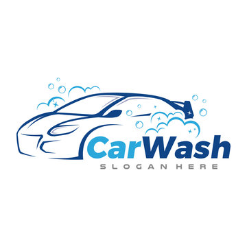 Car Detailing, Car Wash Logo Vector