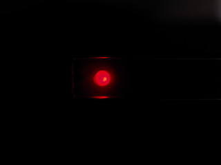 red led over black