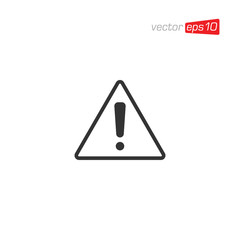 Warning Mark Icon Design Vector