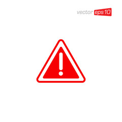 Warning Mark Icon Design Vector