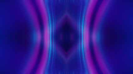 Dark abstract futuristic background. Neon glow, light lines, shapes. UV light.