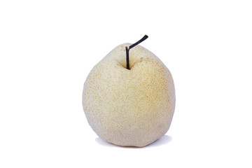 Chinese pear on white background