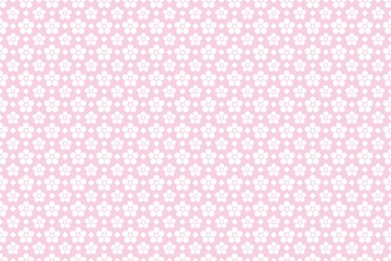 Seamless pattern with floral vector Illustration, simple batik motif