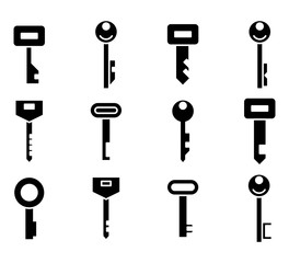 key icons vector illustration set