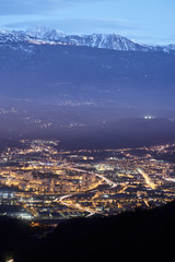 Grenoble at night