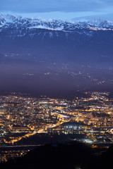 Grenoble at night