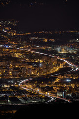 Fototapeta na wymiar Grenoble at night