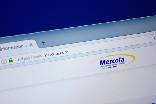 Ryazan, Russia - September 09, 2018: Homepage of Mercola website on the display of PC, url - Mercola.com