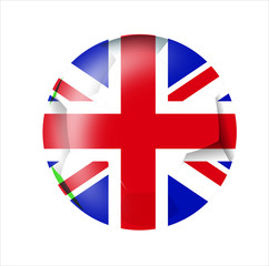  United Kingdom ball icon with a white background