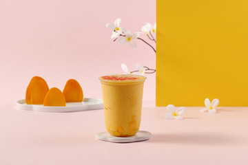 Delicious hot mango juice,