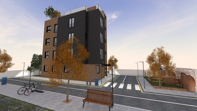 PROYECTO EDIFICIO DE APARTAMENTOS DE LUJO. RENDERS 3D 