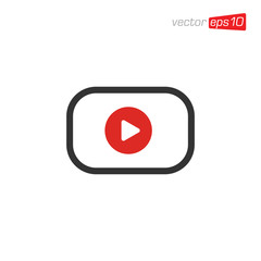 Play Media Icon Design Vector