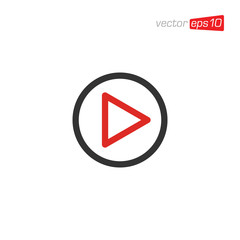 Fototapeta premium Play Media Icon Design Vector