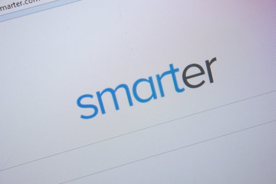 Ryazan, Russia - September 09, 2018: Homepage of Smarter website on the display of PC, url - Smarter.com